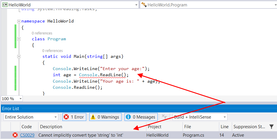 C# User Input and Numbers