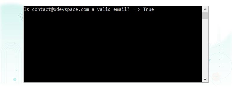 Validate Email using Built-in Class