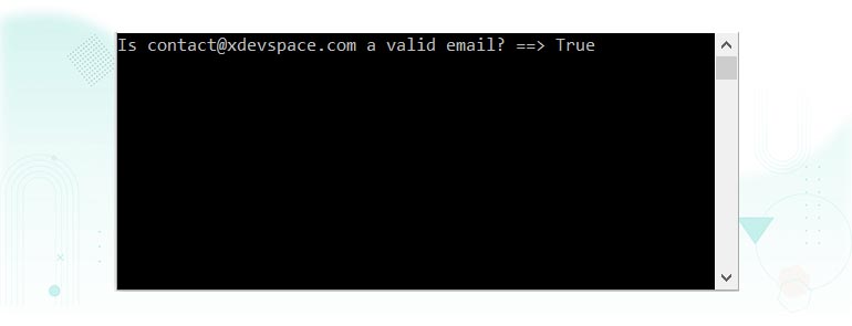 Validate Email Format using Regex